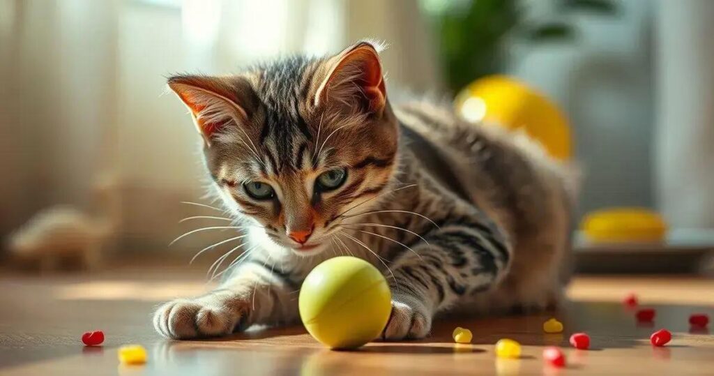 brinquedos para gatos que se divertem sozinhos