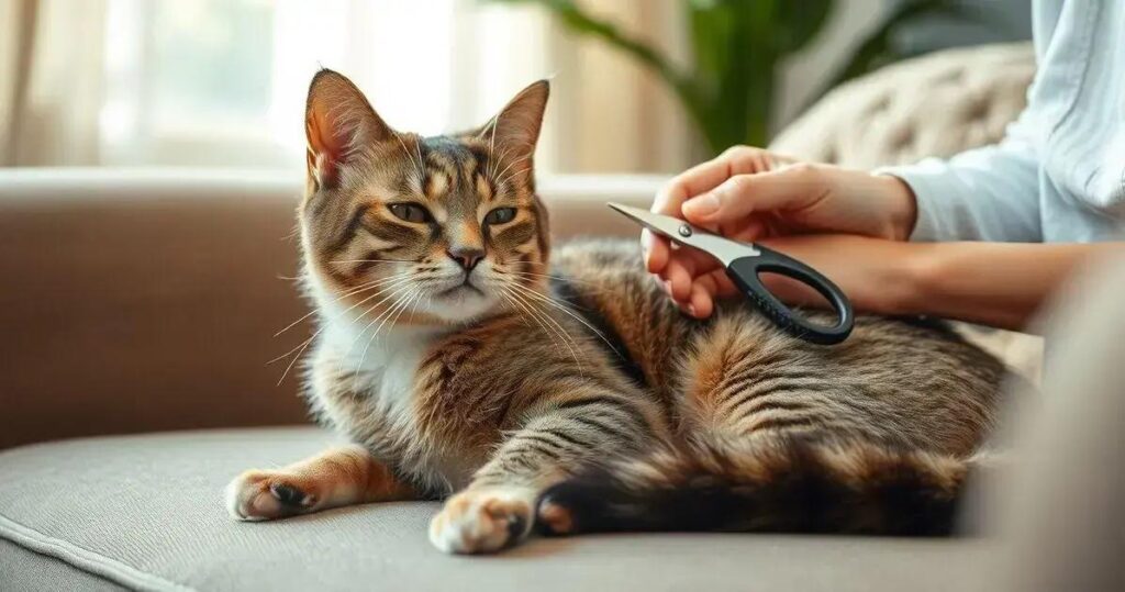 como cortar unha de gato