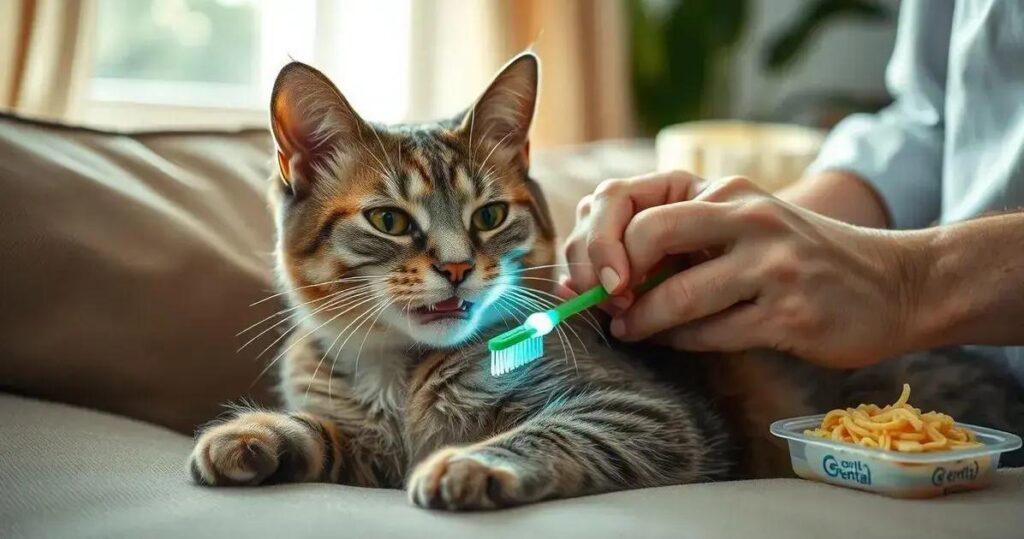 higiene bucal em gatos