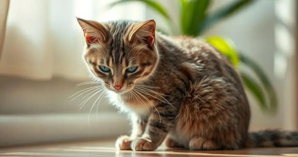 sintomas de vermes em gatos