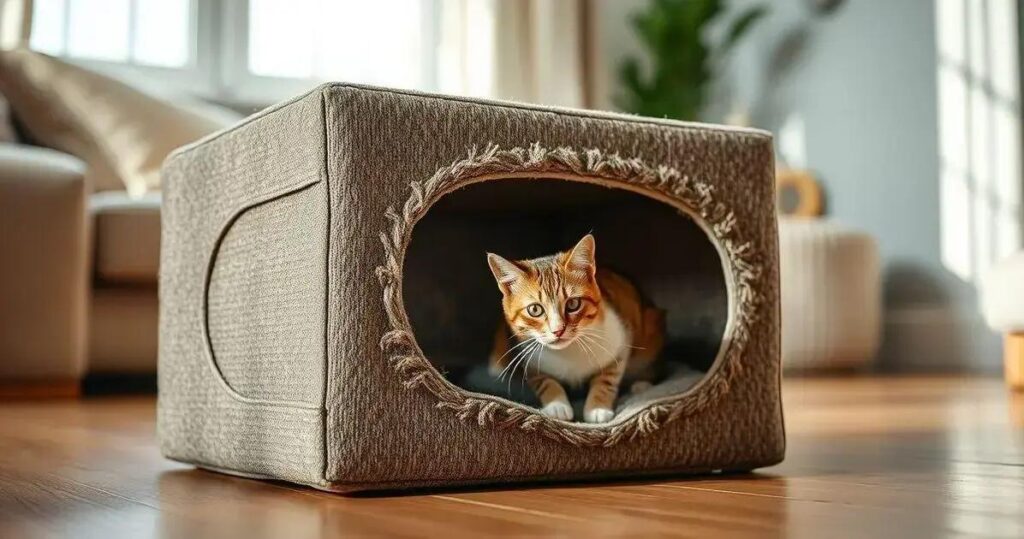 caixa de areia com tela para gatos