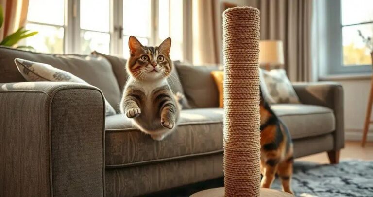 como fazer o gato parar de arranhar o sofá
