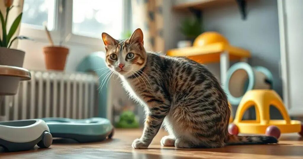 cuidados com gato cego