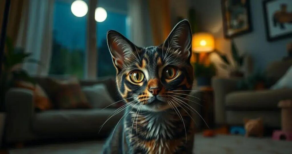 gato miando muito a noite o que pode ser