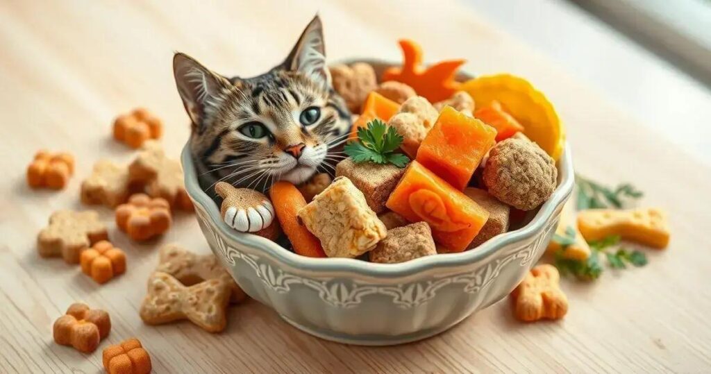 melhores petiscos para gatos