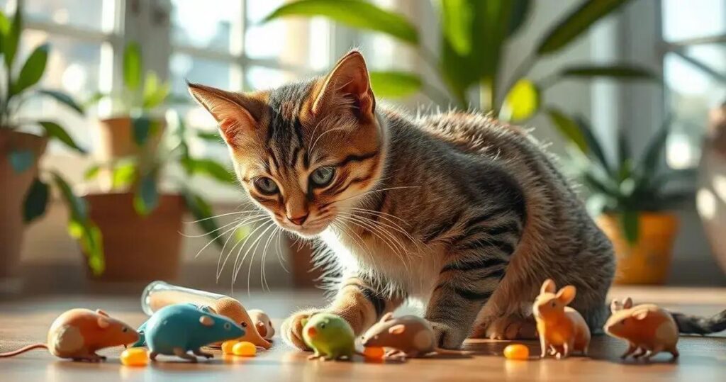brinquedos de caça para gatos