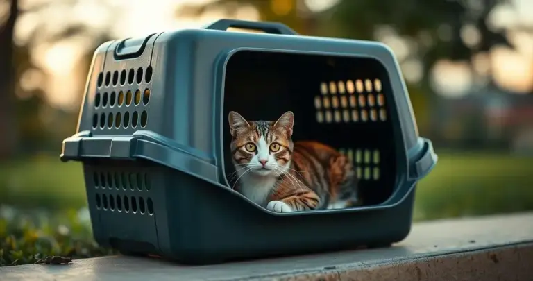 caixa de transporte para gatos rígida
