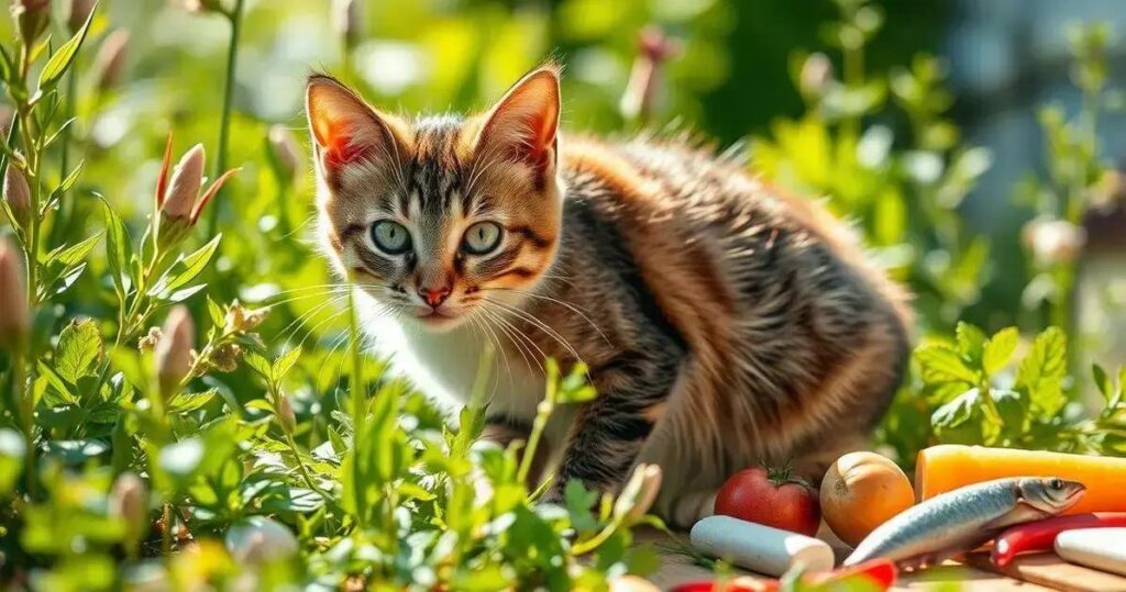 comida natural para gatos com acompanhamento veterinário