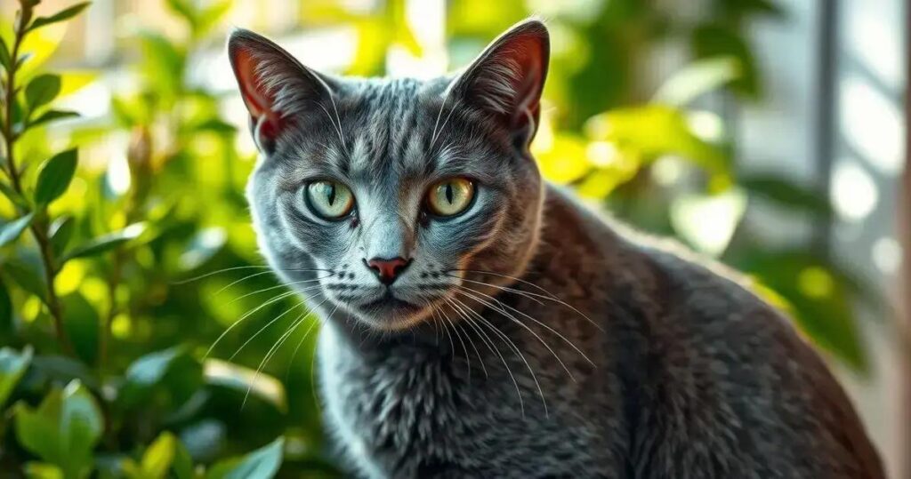 gato cinza