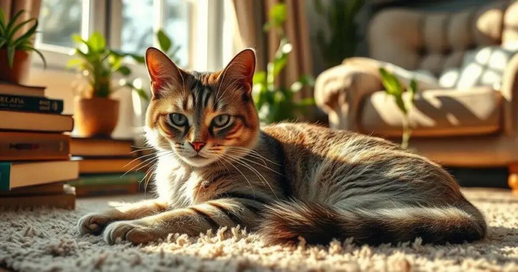 gato idoso para adoção