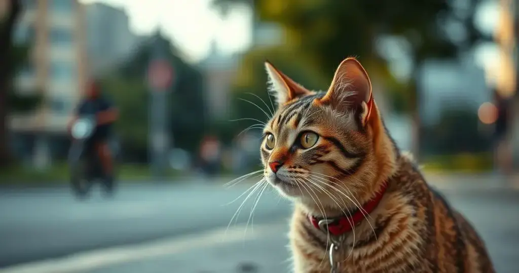 passeio de gato na rua é seguro
