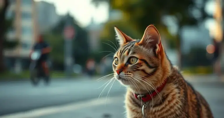passeio de gato na rua é seguro