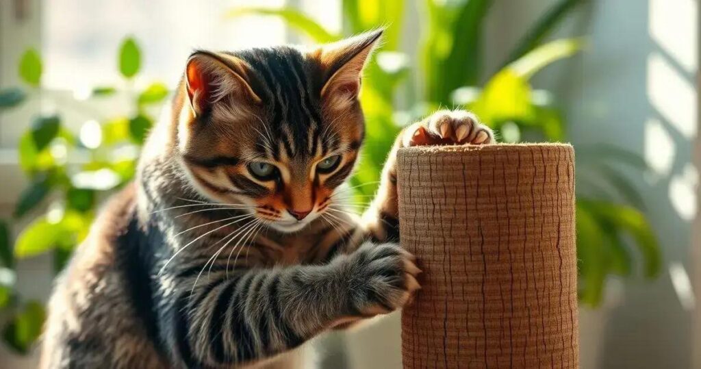 por que gatos afiam as unhas