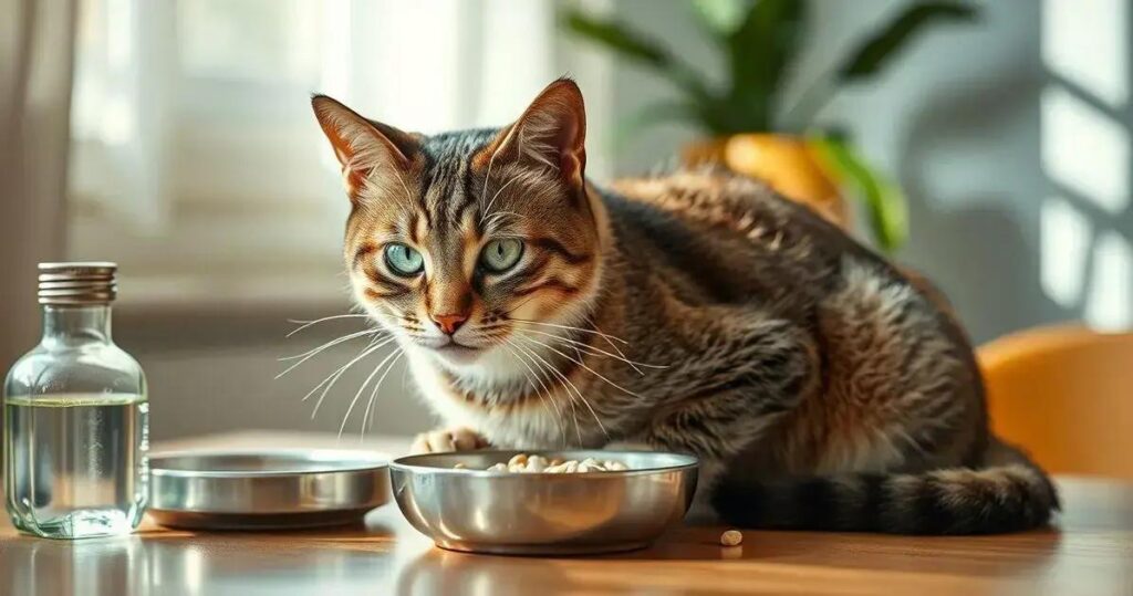 ração medicamentosa para gatos