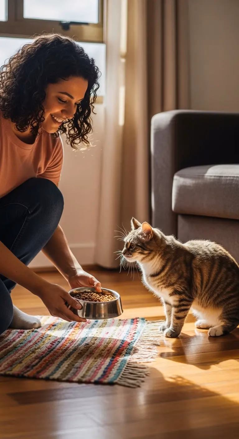 alimentação de gatos