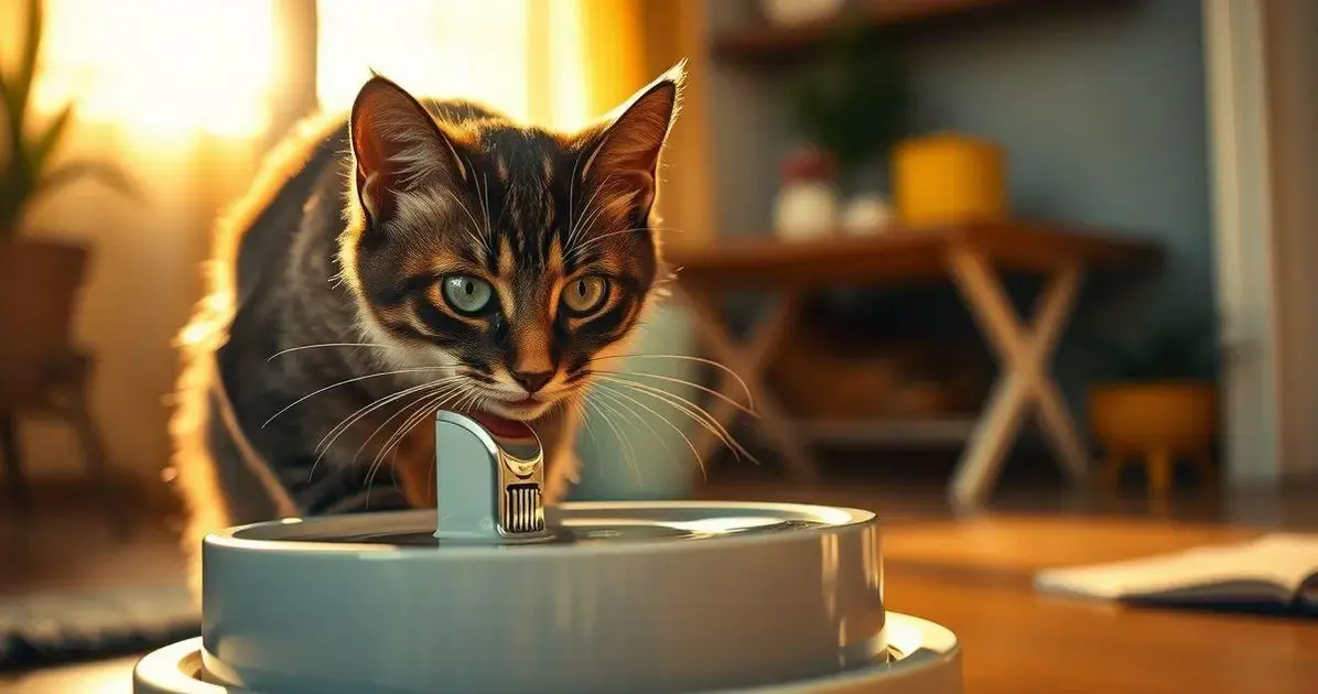 como ensinar o gato a usar bebedouro fonte