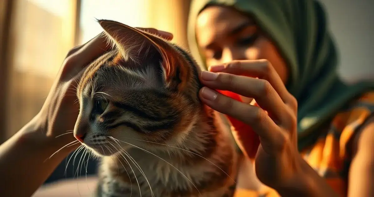 como limpar a orelha do gato corretamente