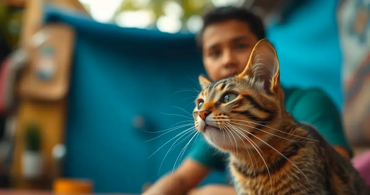 gato mordendo