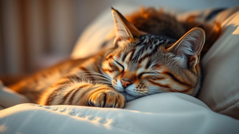 Gato dorme no seu travesseiro: Por que ele escolhe exatamente a sua cabeça