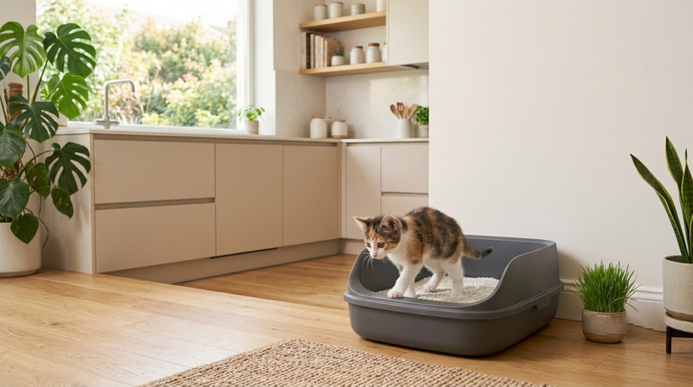 Como acostumar um gato a usar a caixa de areia