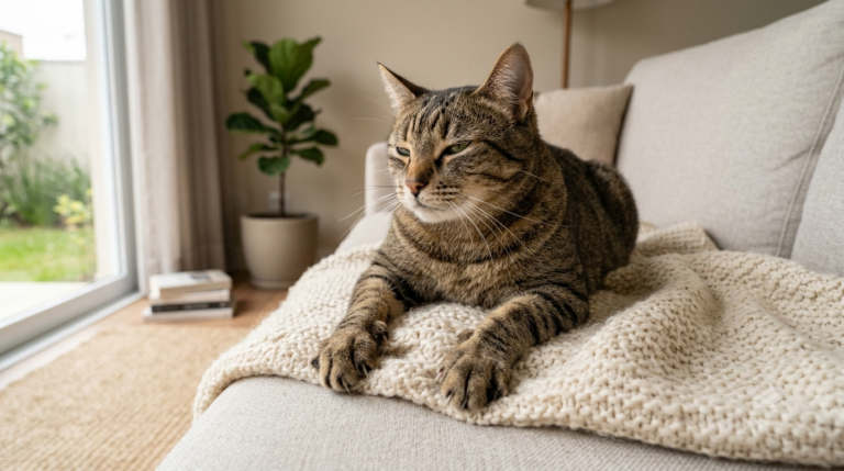 Por que o gato amassa pãozinho em mantas e superfícies macias.