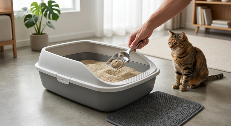 Como limpar a caixa de areia do gato corretamente.